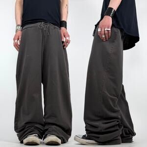 Vintage y2k baggy wide leg faded brown grunge archive skater sweatpants